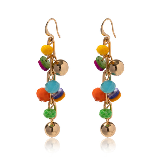 Beaded Drop Earrings Colorful Drop Dangle Earrings - Babijoux