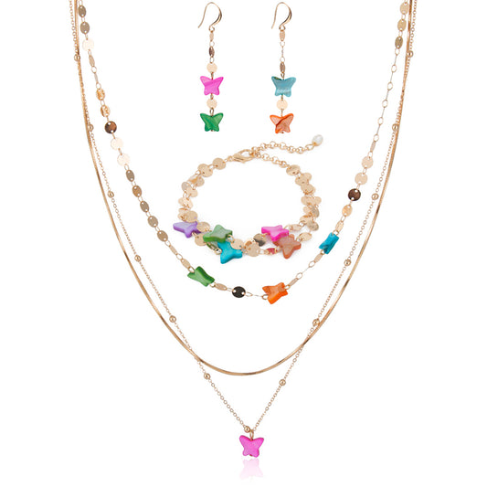 Handmade Jewelry Sets for Women-Colorful Beads Necklace Bracelet Earrings - Babijoux