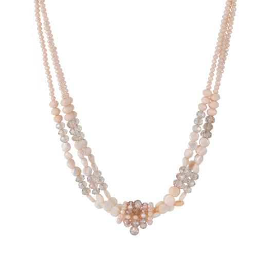 3 Layered Handmade Beaded Necklace for Women - Babijoux