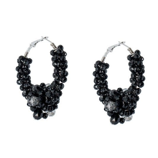 Beaded Hoop Earrings Drop Dangle Earrings for Women - Babijoux